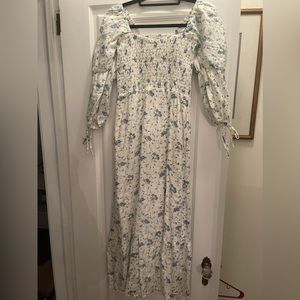 FAITHFULL THE BRAND Marita Midi Dress in Astoria Floral Print size XS NWT
